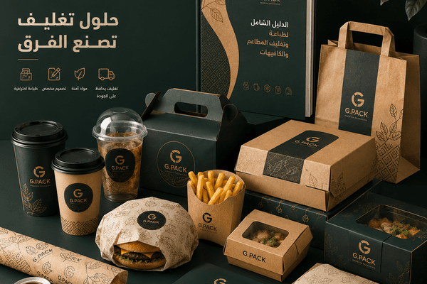 الدليل الشامل لطباعة استيكرات التغليف الغذائي في السعودية 2026 — جي باك للتغليف